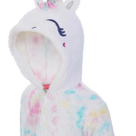 Saint Eve  Girls Unicorn Critter One Piece Hooded Blanket XS 5/6 - Picture 2 of 3
